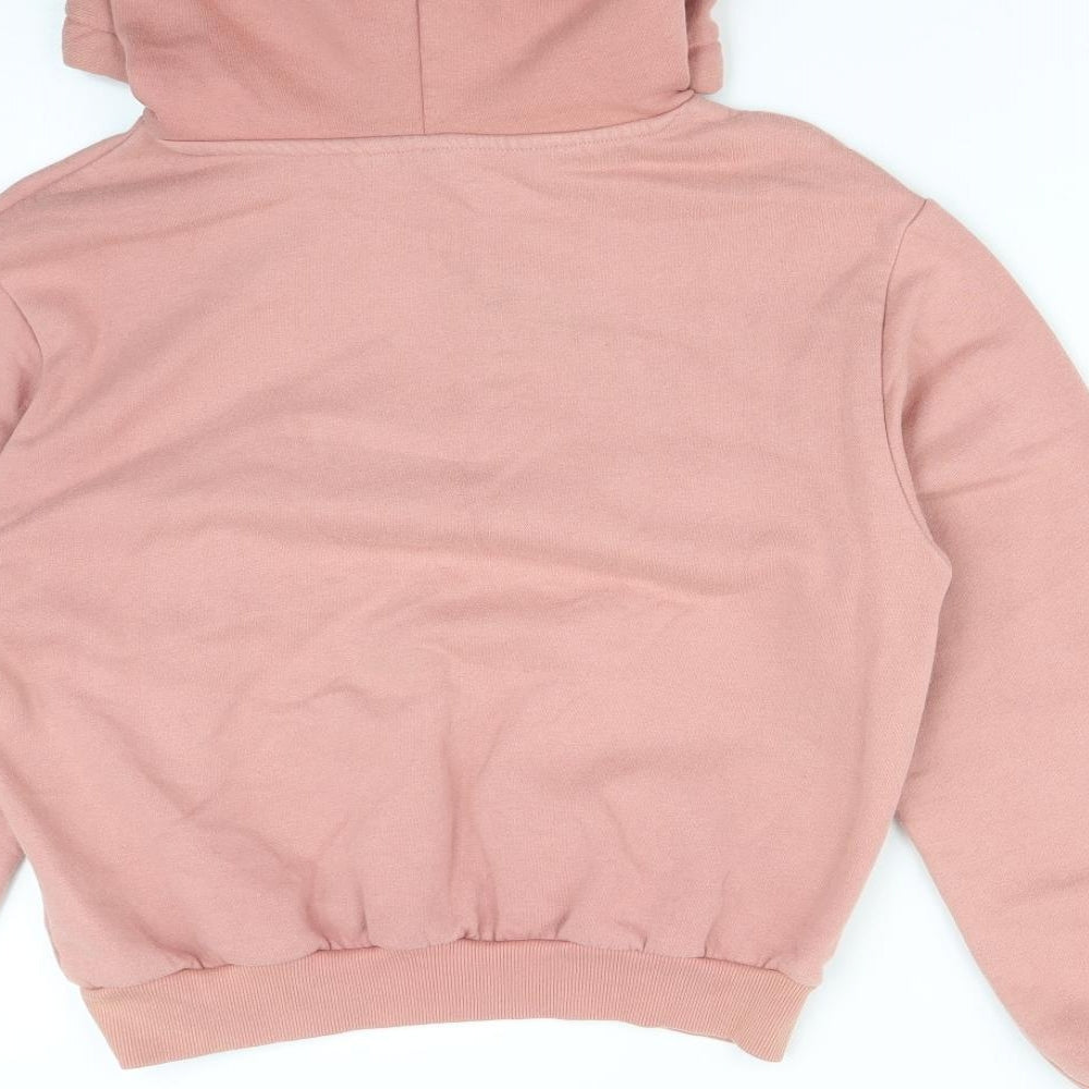 H&M Womens Pink  Cotton Pullover Hoodie Size S   - SEOUL