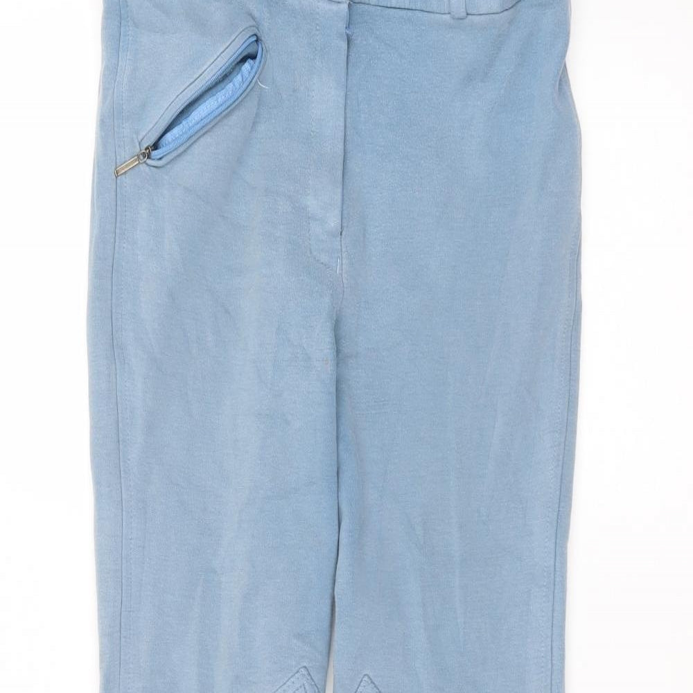 Sherwood Forest Womens Blue  Cotton Sweatpants Trousers Size 12 L26 in Regular