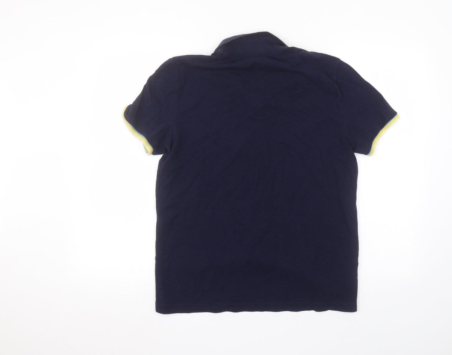 Lacoste Mens Blue  Cotton  Polo Size L Collared
