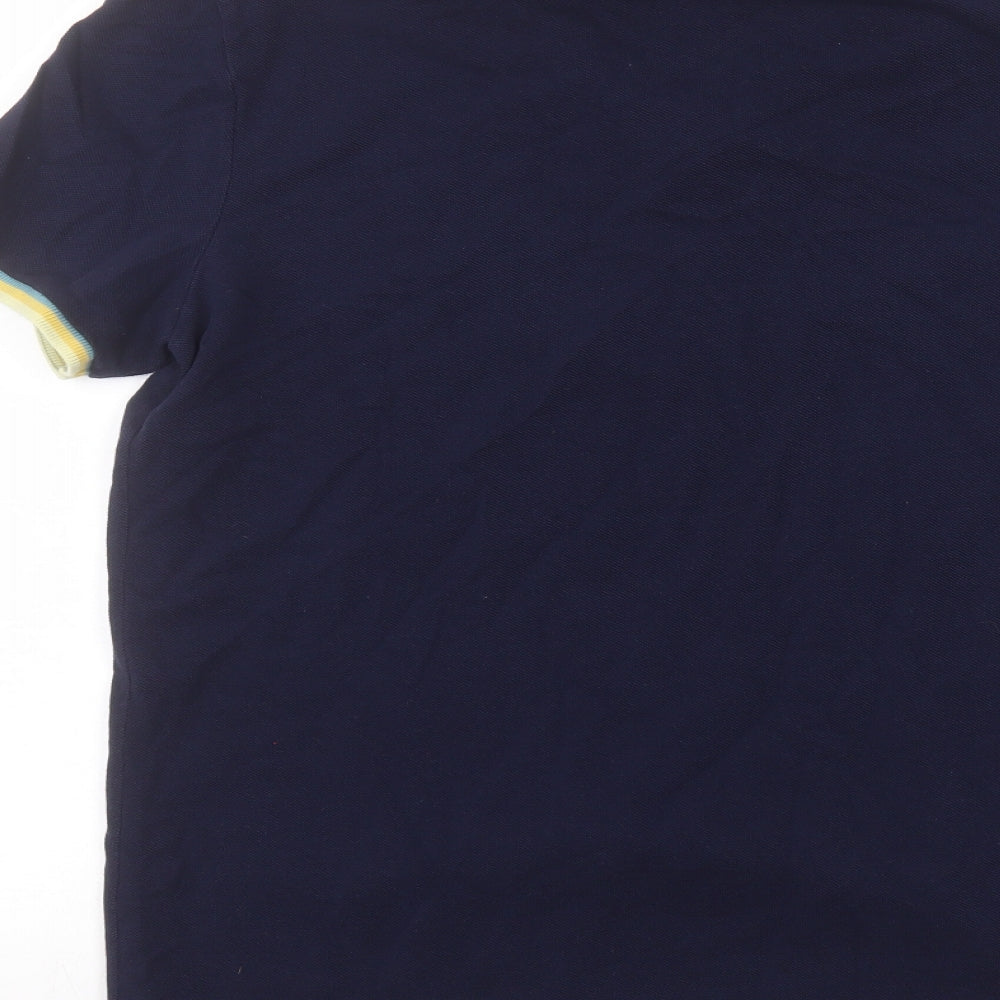 Lacoste Mens Blue  Cotton  Polo Size L Collared