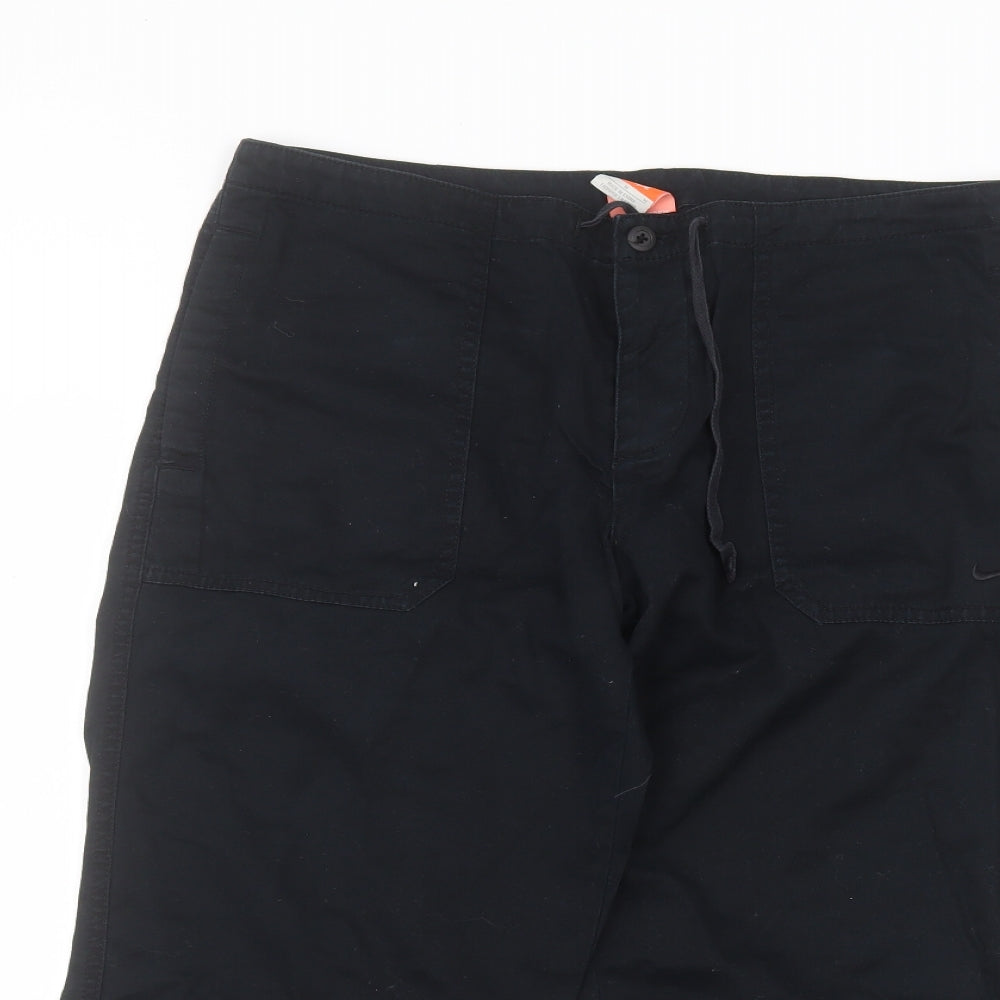 Nike Mens Black  Cotton Bermuda Shorts Size M L16 in Regular