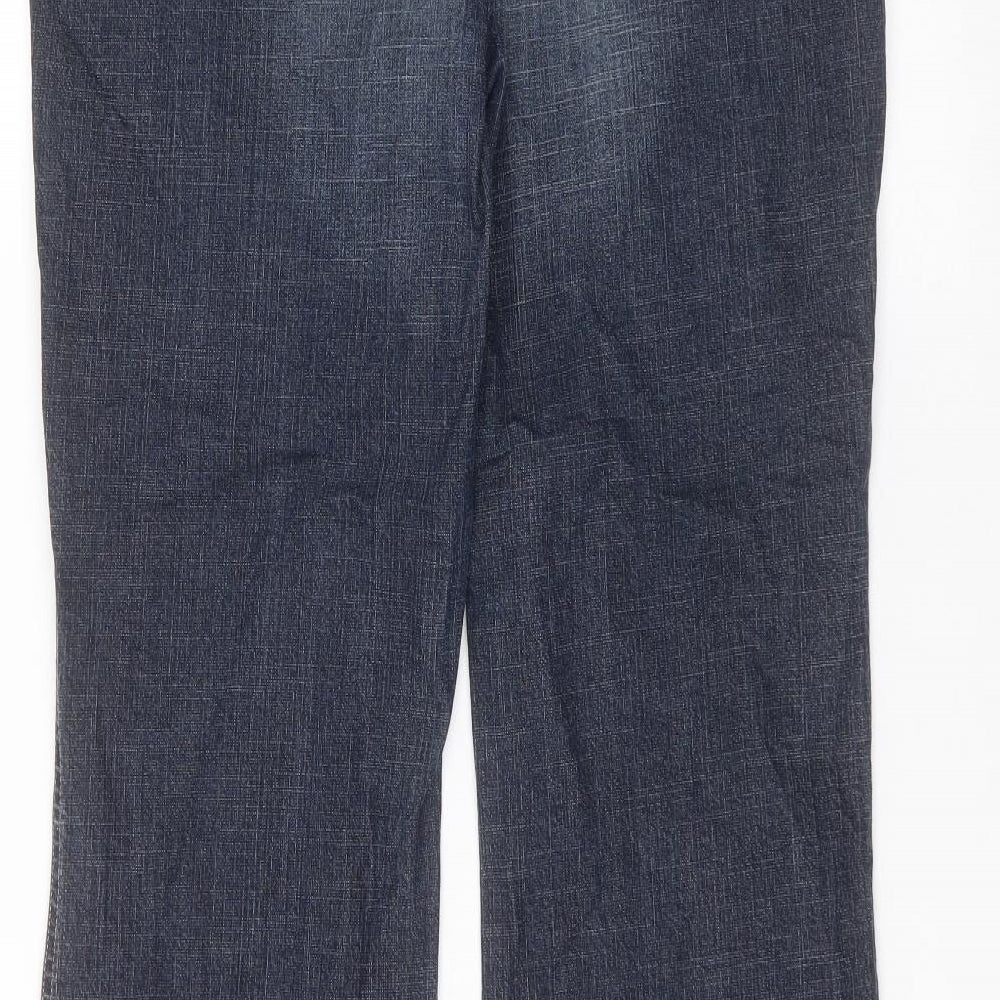 Diesel Mens Blue  Cotton Bootcut Jeans Size 34 in L30 in Regular