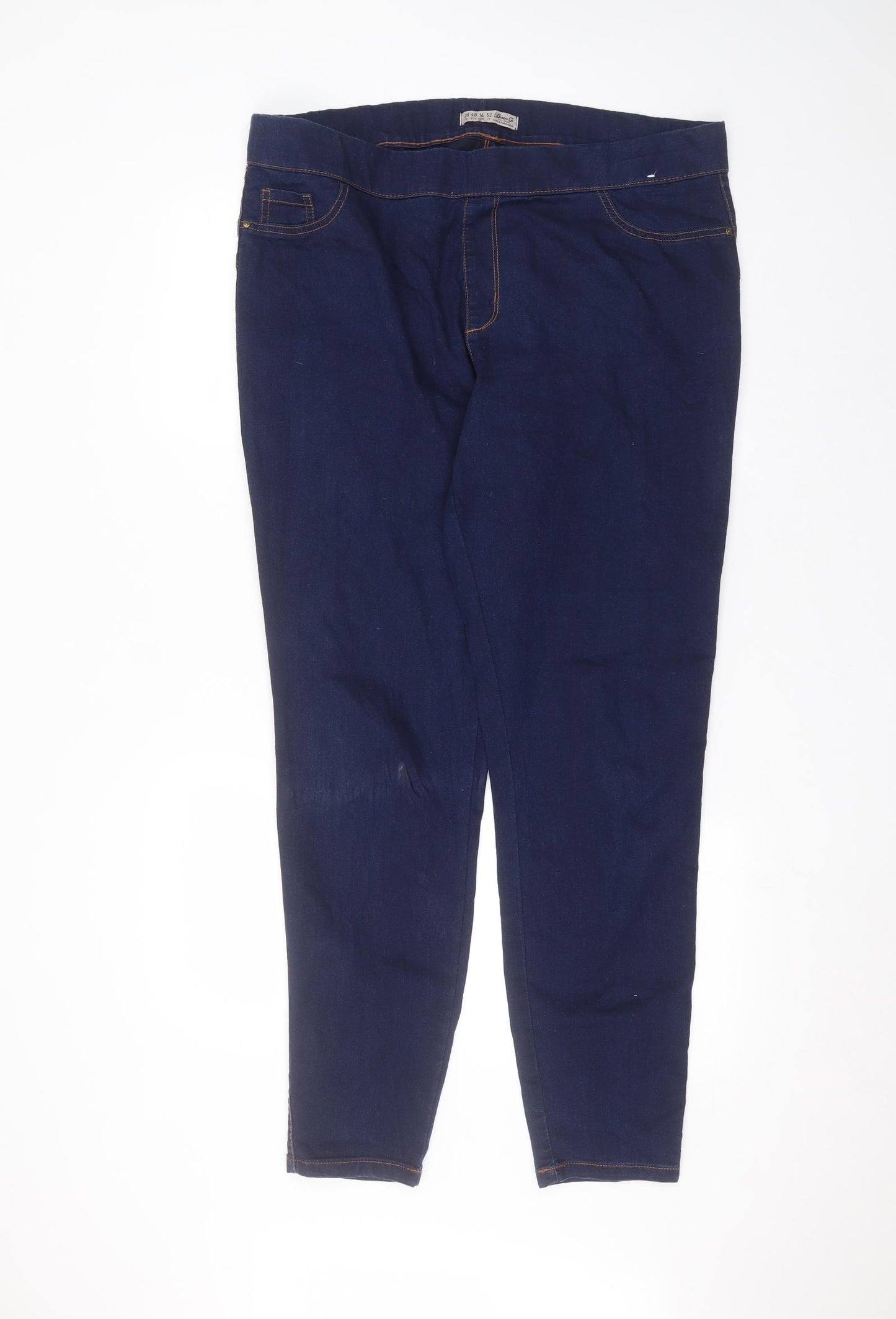 Denim & Co. Womens Blue  Cotton Jegging Jeans Size 20 L29 in Regular