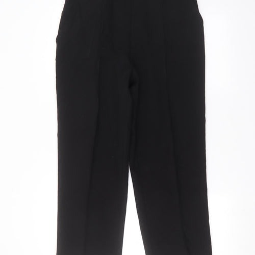 Preworn Womens Black  Polyester Trousers  Size 18 L25 in Regular