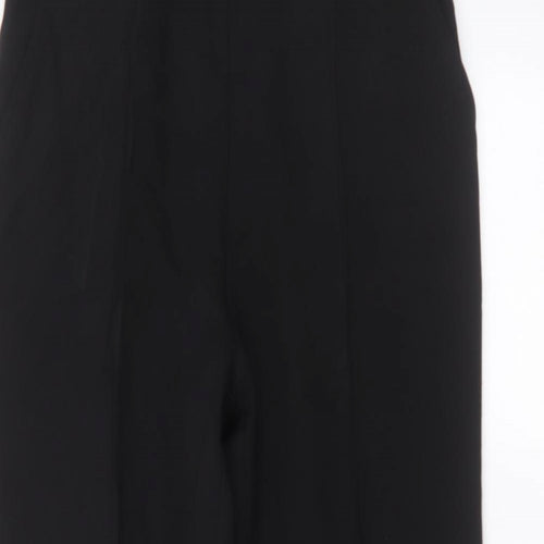Preworn Womens Black  Polyester Trousers  Size 18 L25 in Regular