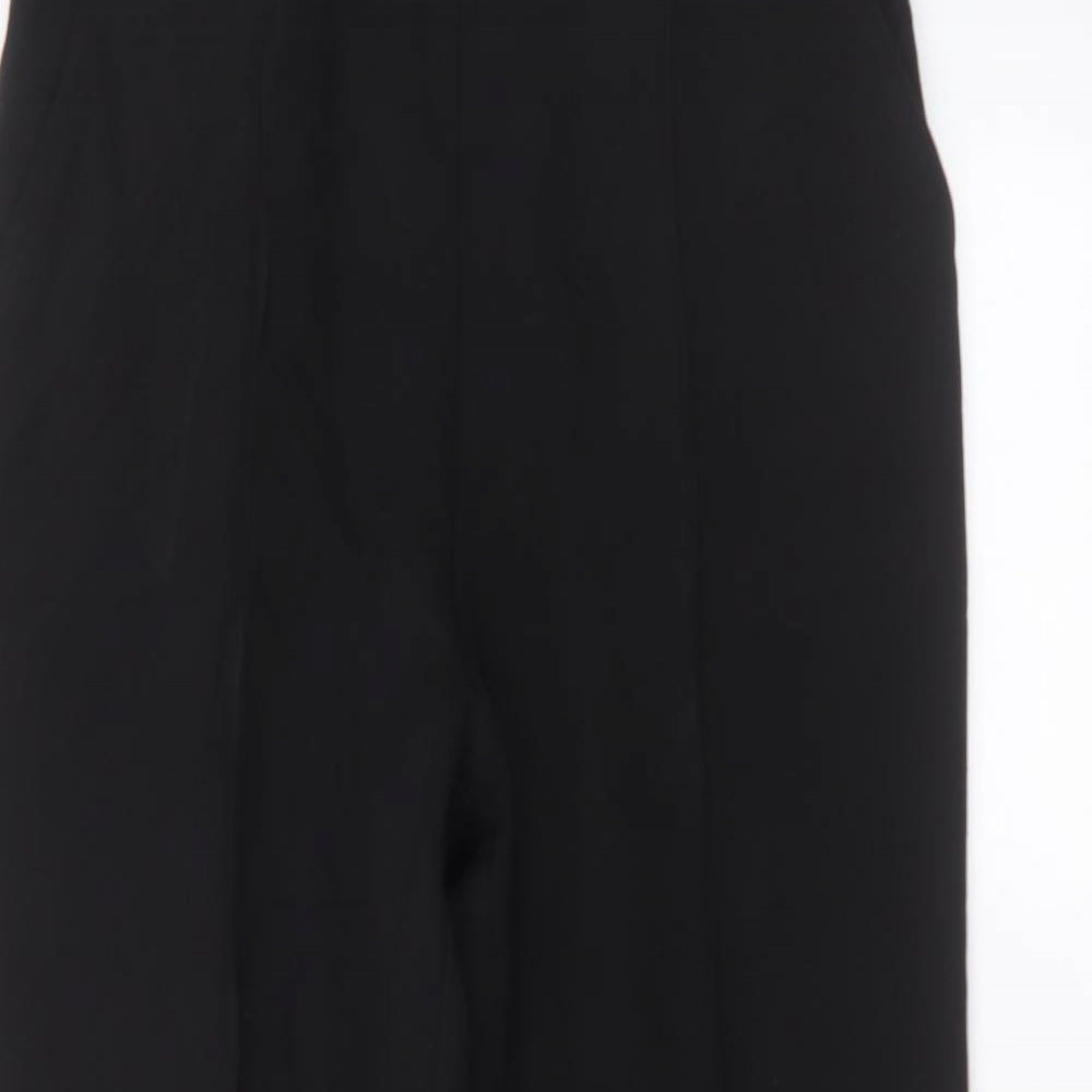 Preworn Womens Black  Polyester Trousers  Size 18 L25 in Regular