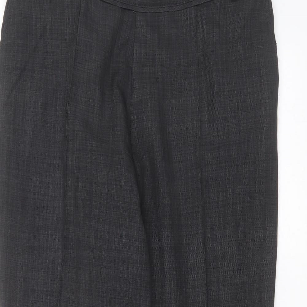 Marks and Spencer Womens Black  Polyester Trousers  Size 16 L25 in Regular