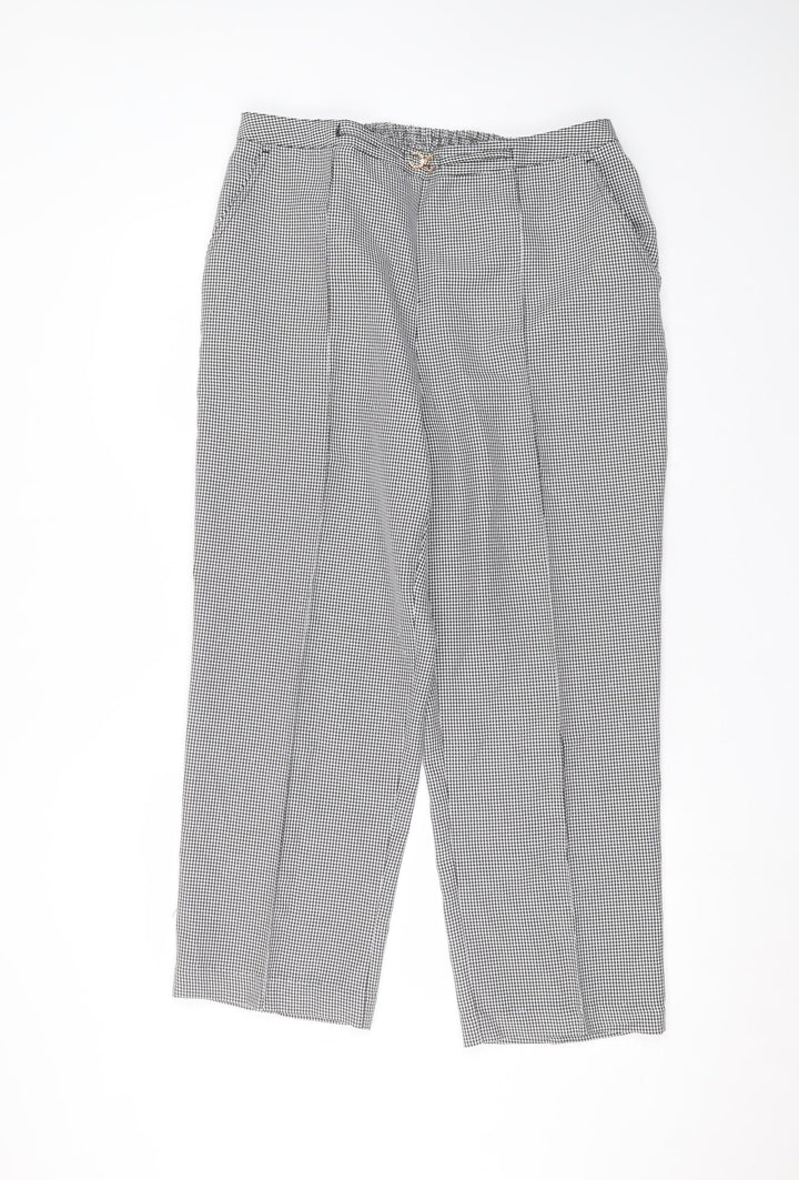 Damart Womens White Polyester Trousers Size 18 L25 in Regular