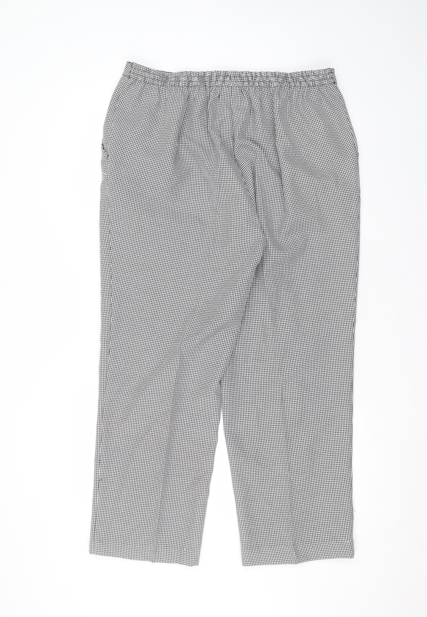 Damart Womens White  Polyester Trousers  Size 18 L25 in Regular