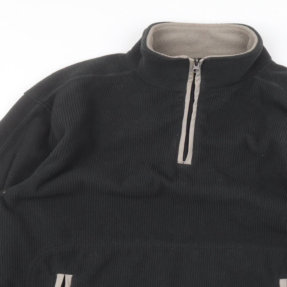 Cedar Wood State Mens Green High Neck  Polyester Full Zip Jumper Size L