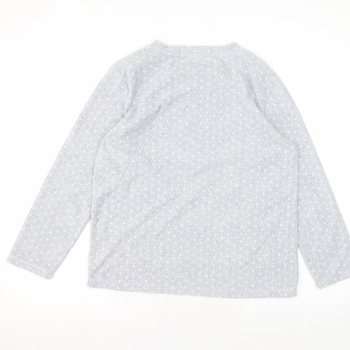 Primark Womens Grey Round Neck Polka Dot Polyester Pullover Jumper Size M