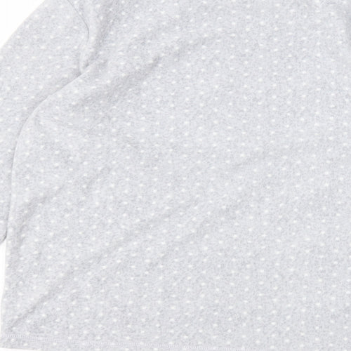 Primark Womens Grey Round Neck Polka Dot Polyester Pullover Jumper Size M
