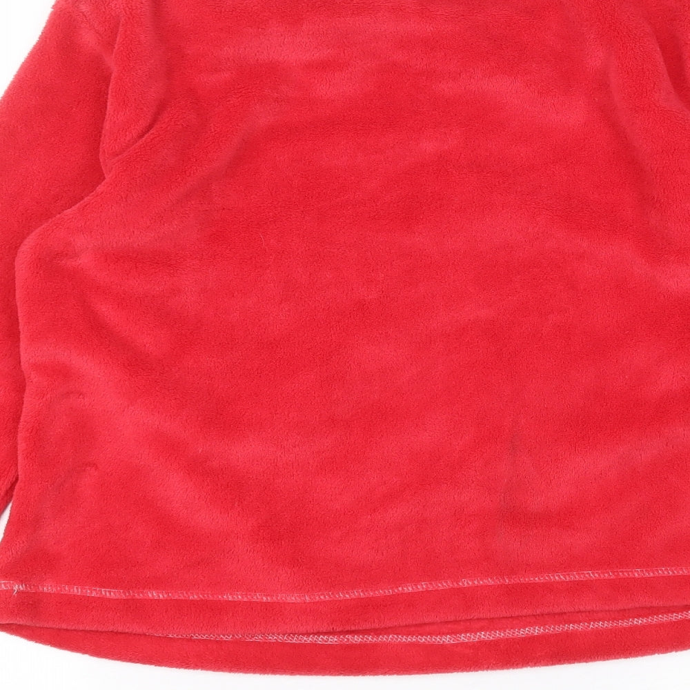 Studio Womens Red Round Neck  Polyester Pullover Jumper Size 12