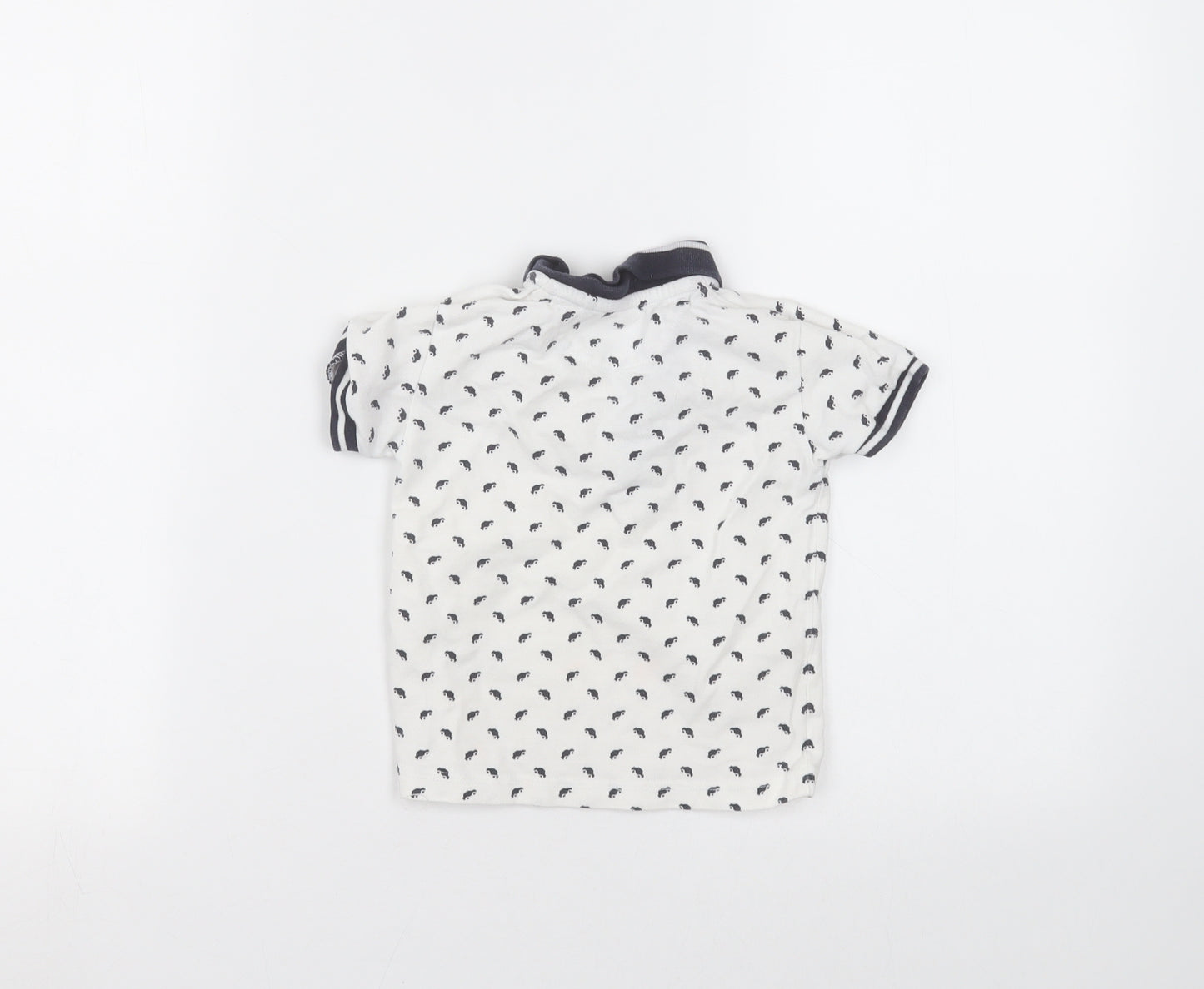 NEXT Baby White  Cotton Basic Polo Size 12-18 Months Collared