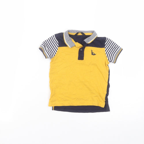 George Baby Blue  Cotton Basic T-Shirt Size 12-18 Months Collared