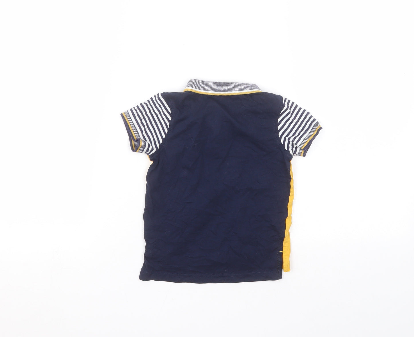 George Baby Blue  Cotton Basic T-Shirt Size 12-18 Months Collared