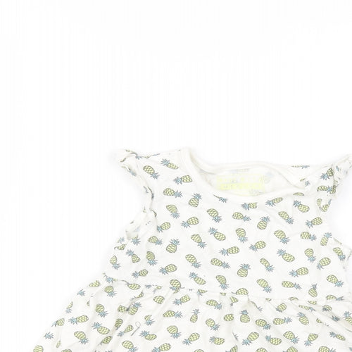 Primark Baby White  Cotton A-Line  Size 12-18 Months Round Neck