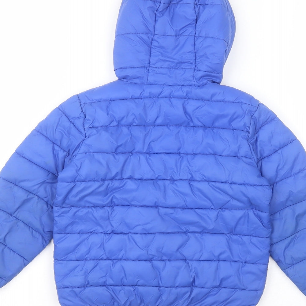 Joules Girls Blue   Puffer Jacket Coat Size 3 Years