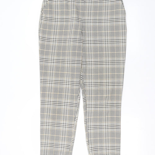 Dorothy Perkins Womens White  Polyester Trousers  Size 10 L27 in Regular