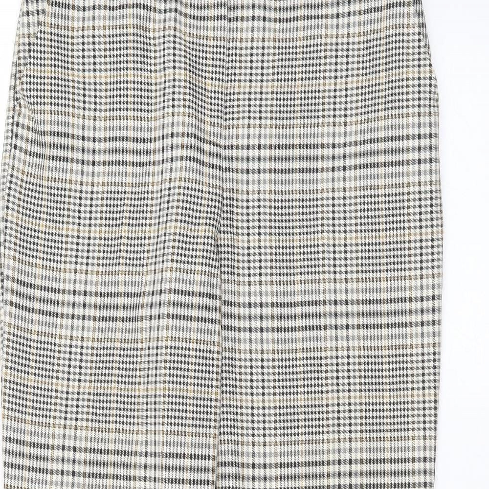 Dorothy Perkins Womens White  Polyester Trousers  Size 10 L27 in Regular