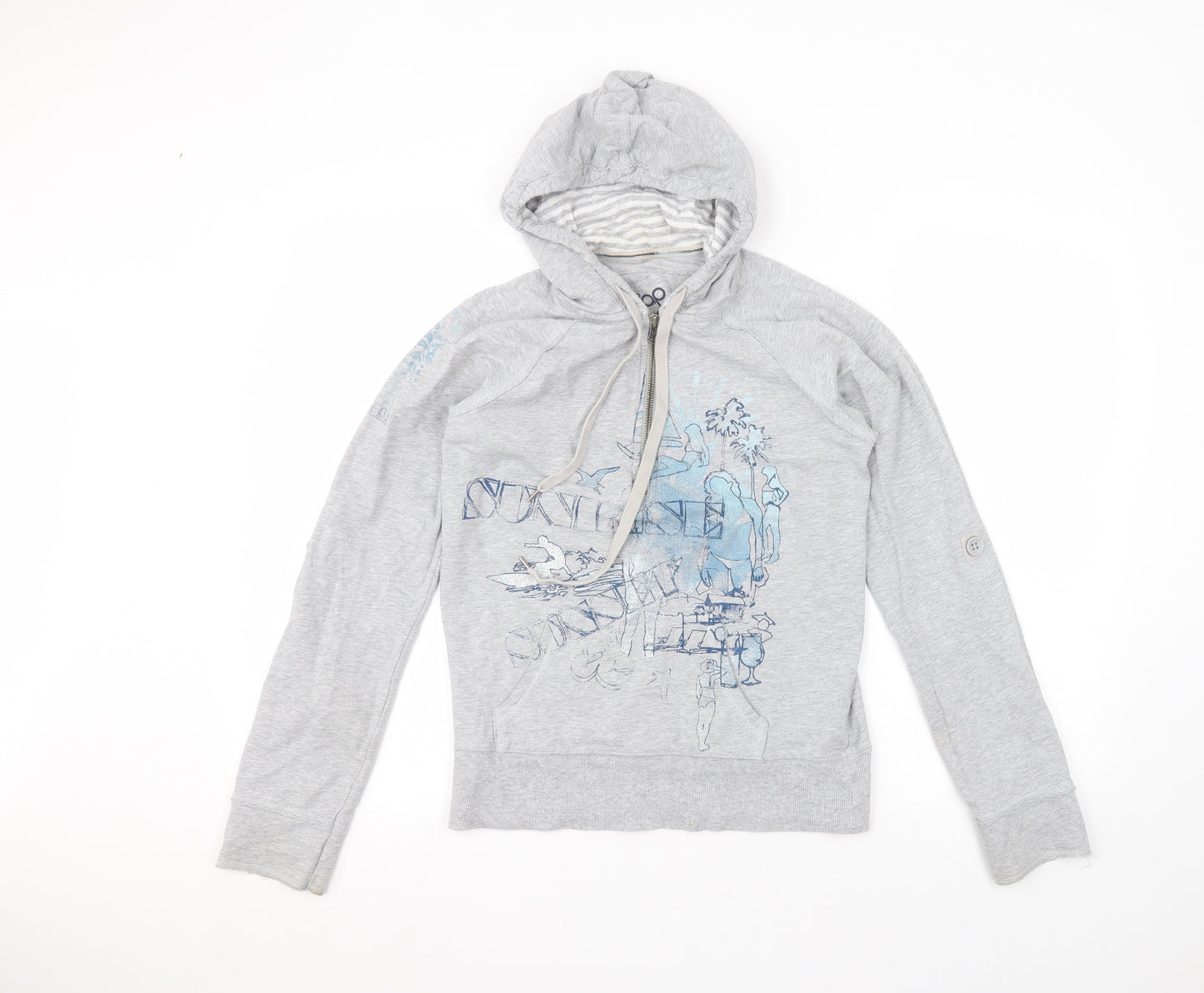 Gap Womens Grey  Cotton Pullover Hoodie Size S