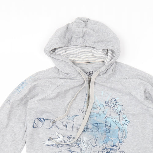 Gap Womens Grey  Cotton Pullover Hoodie Size S