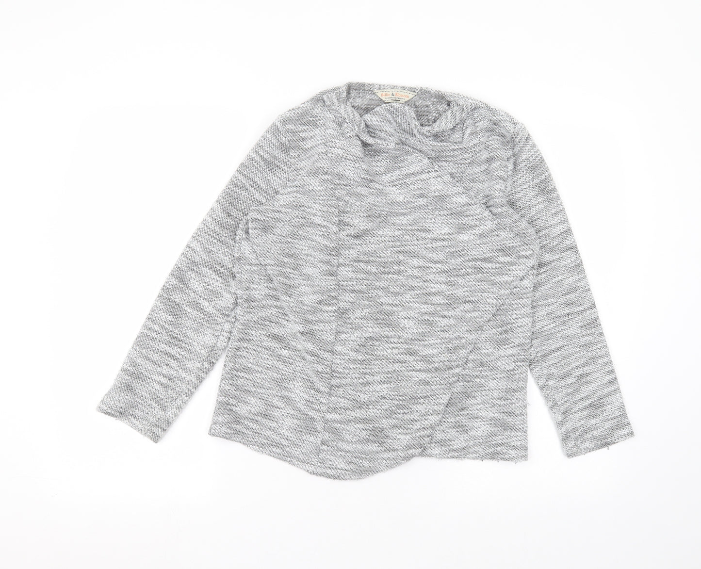 Dorothy Perkins Womens Grey Round Neck  Polyester Cardigan Jumper Size 10