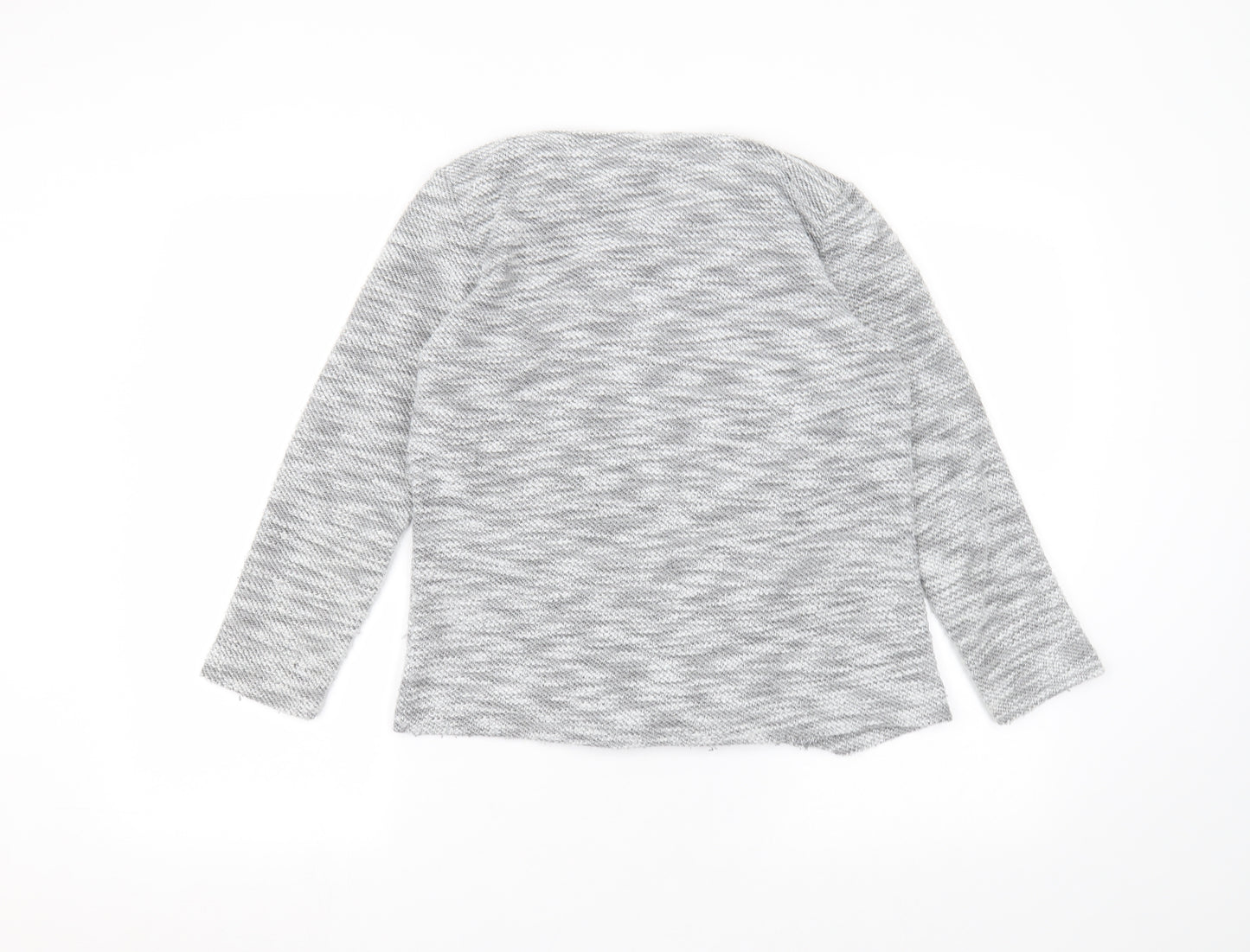 Dorothy Perkins Womens Grey Round Neck  Polyester Cardigan Jumper Size 10