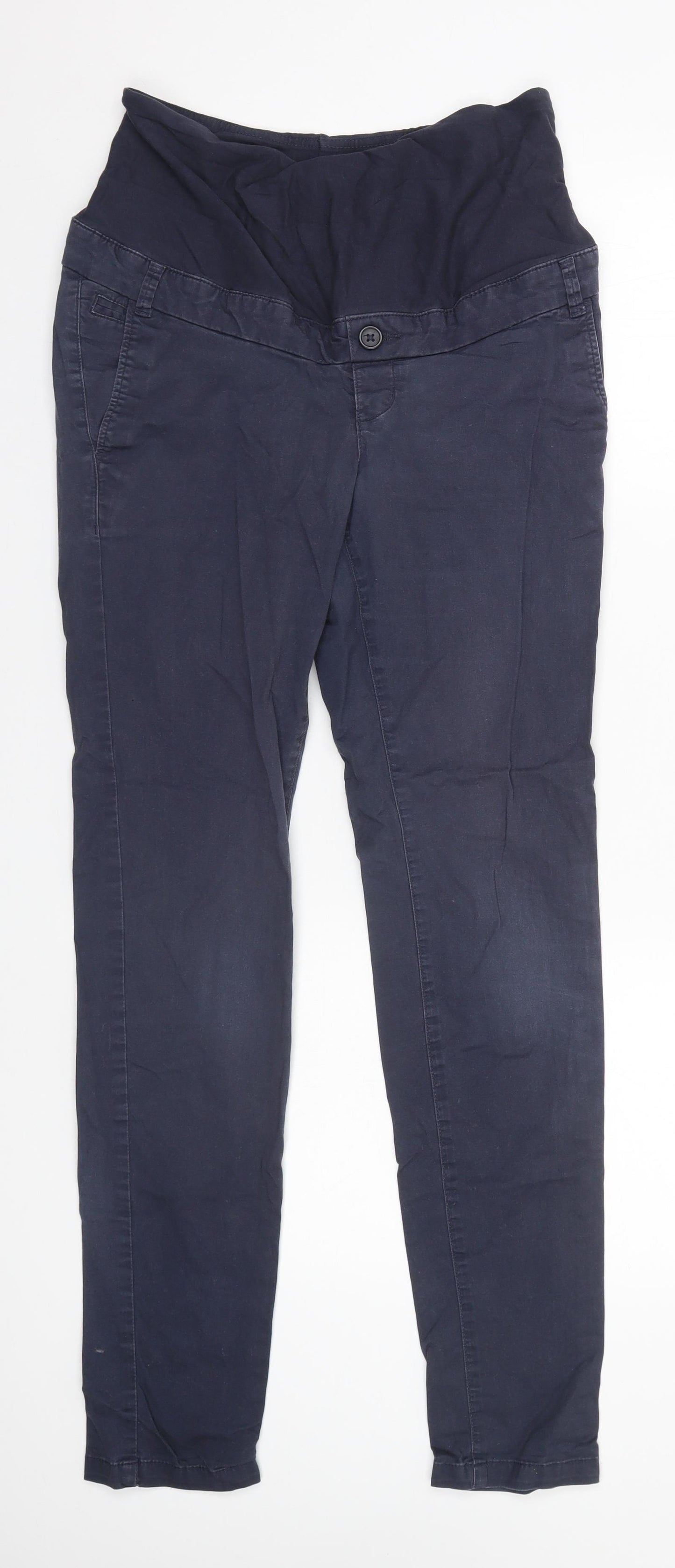 H&M Womens Blue  Cotton Straight Jeans Size 8 L30 in Regular
