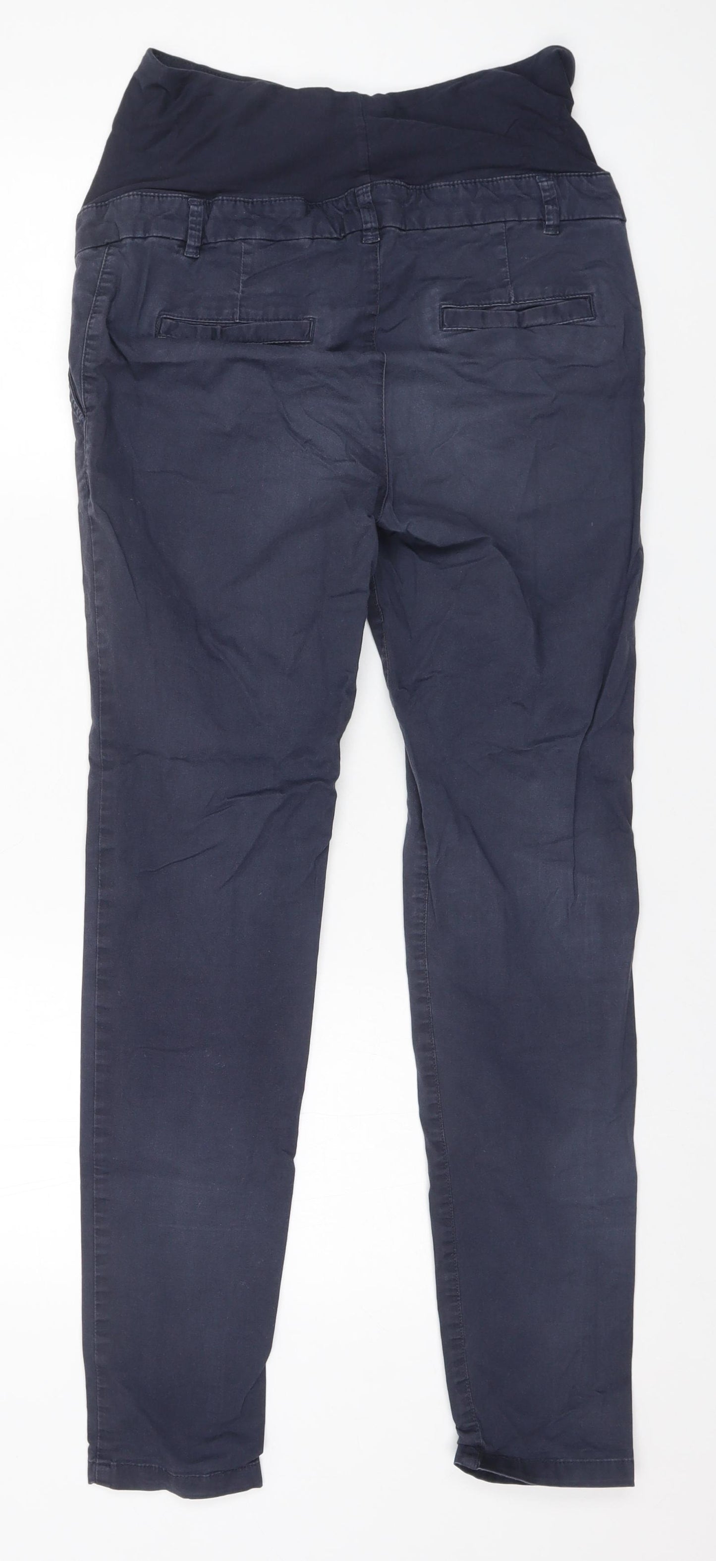 H&M Womens Blue  Cotton Straight Jeans Size 8 L30 in Regular