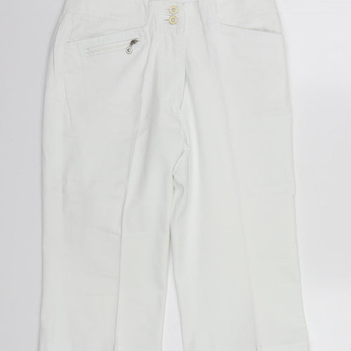 Green Lamb Womens White  Cotton Sailor Shorts Size 10 L15 in Regular  - Golf