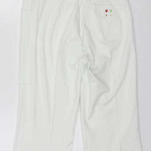 Green Lamb Womens White  Cotton Sailor Shorts Size 10 L15 in Regular  - Golf