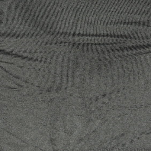 Topshop Womens Grey V-Neck  Acrylic Pullover Jumper Size 8
