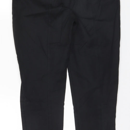 Oasis Womens Black  Cotton Trousers  Size 8 L25 in Regular