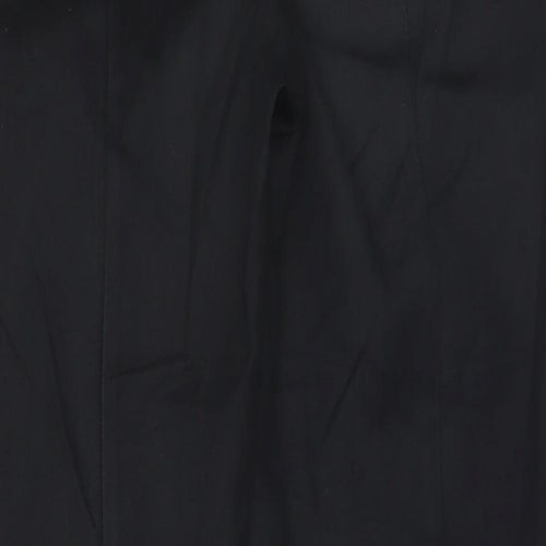 Oasis Womens Black  Cotton Trousers  Size 8 L25 in Regular