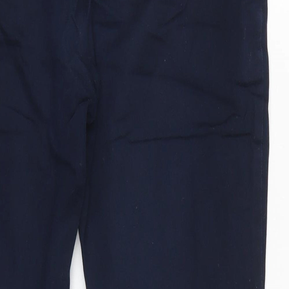 Dorothy Perkins Womens Blue  Cotton Trousers  Size 8 L24 in Regular
