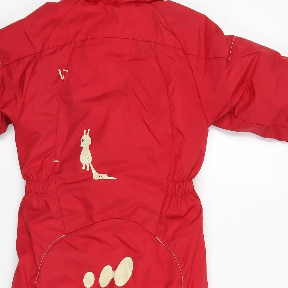 Preworn Boys Red   Puffer Jacket Coat Size 3 Years   - Jump Suit