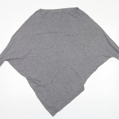 Paris Womens Grey Round Neck   Pullover Jumper Size M