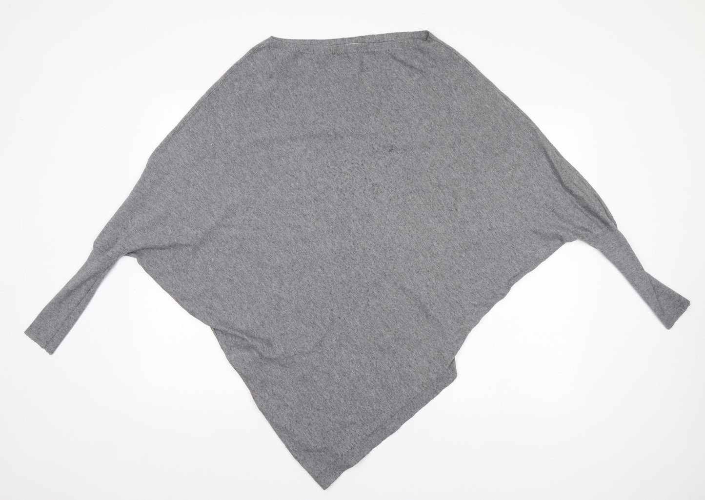 Paris Womens Grey Round Neck   Pullover Jumper Size M