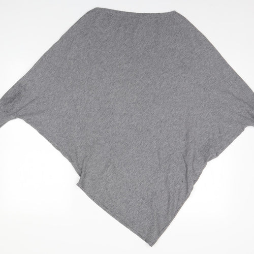 Paris Womens Grey Round Neck   Pullover Jumper Size M