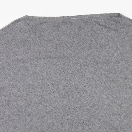Paris Womens Grey Round Neck   Pullover Jumper Size M