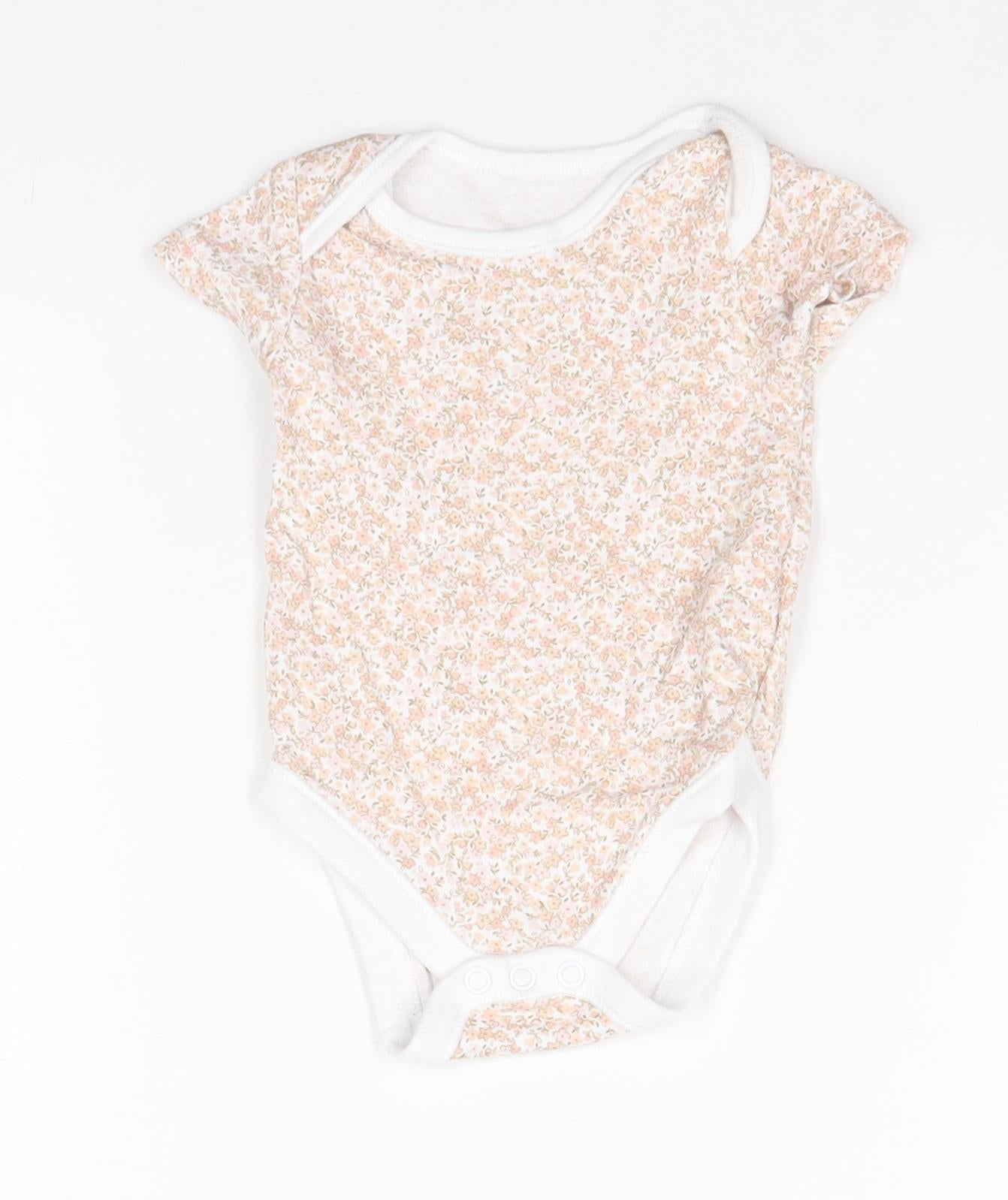 Nutmeg Baby Green Floral Cotton Leotard One-Piece Size 3-6 Months