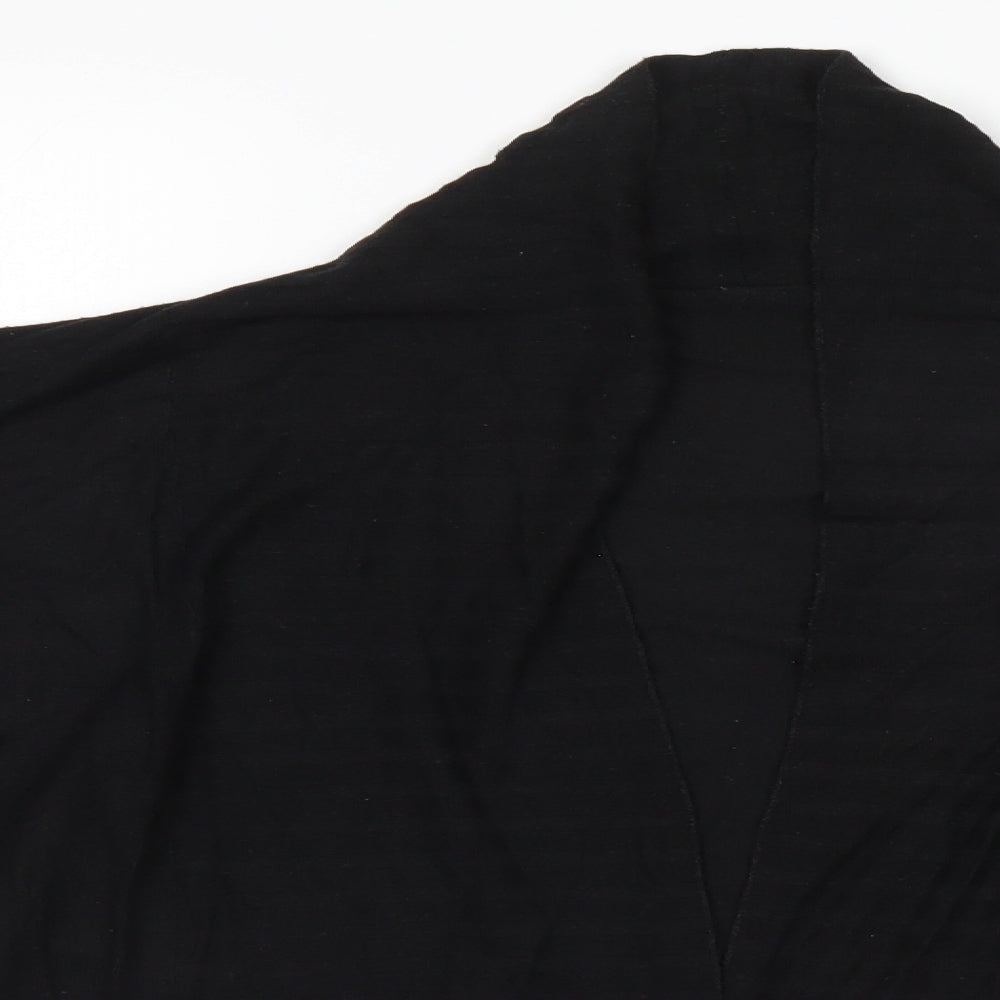Preworn Womens Black Round Neck   Cardigan Jumper