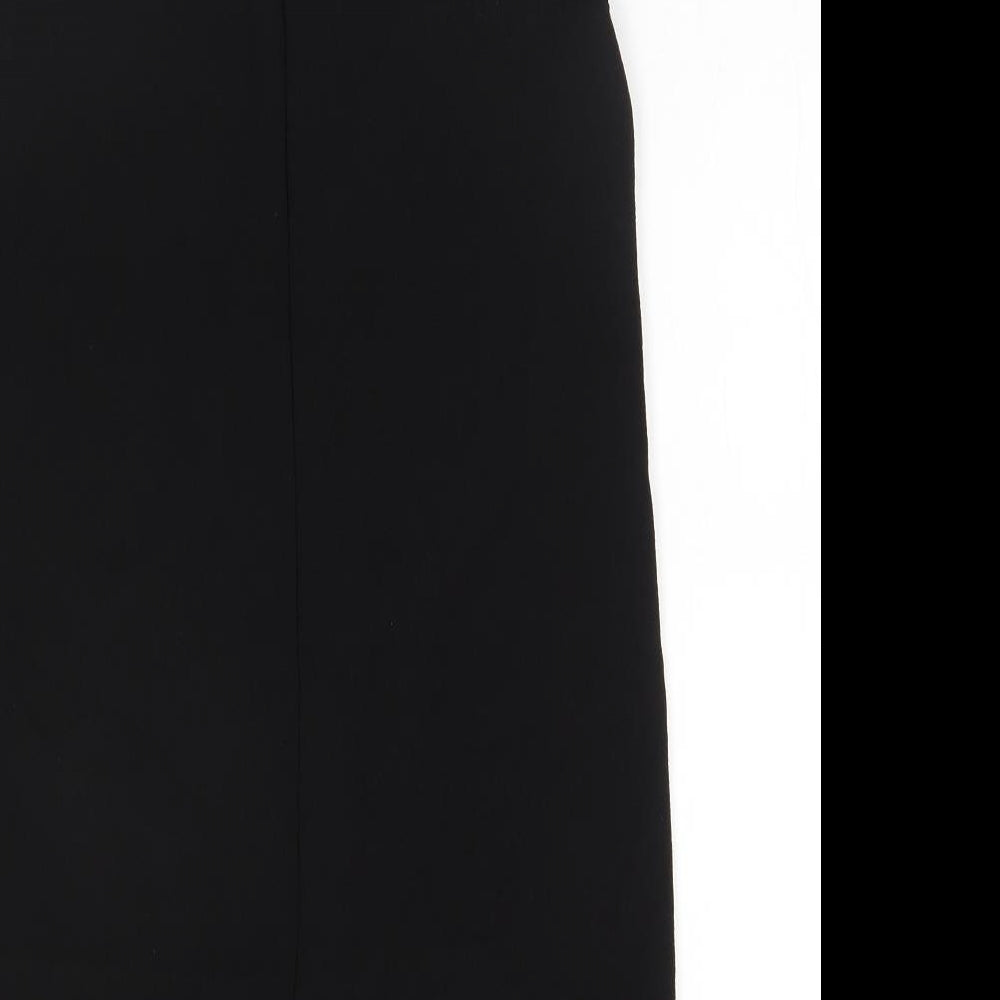 New Look Womens Black  Polyester A-Line  Size 12 Round Neck