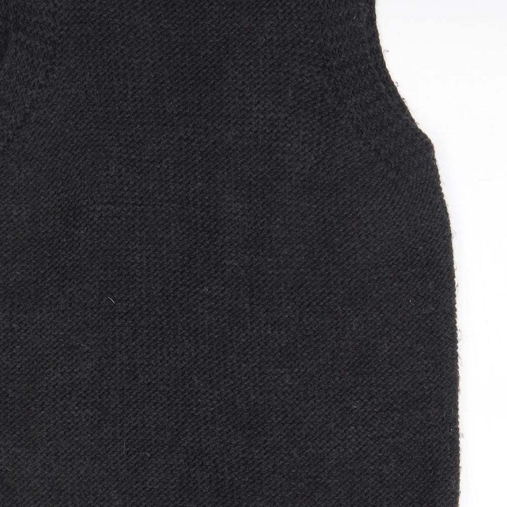 Moda Womens Grey V-Neck  Acrylic Cardigan Jumper Size 20