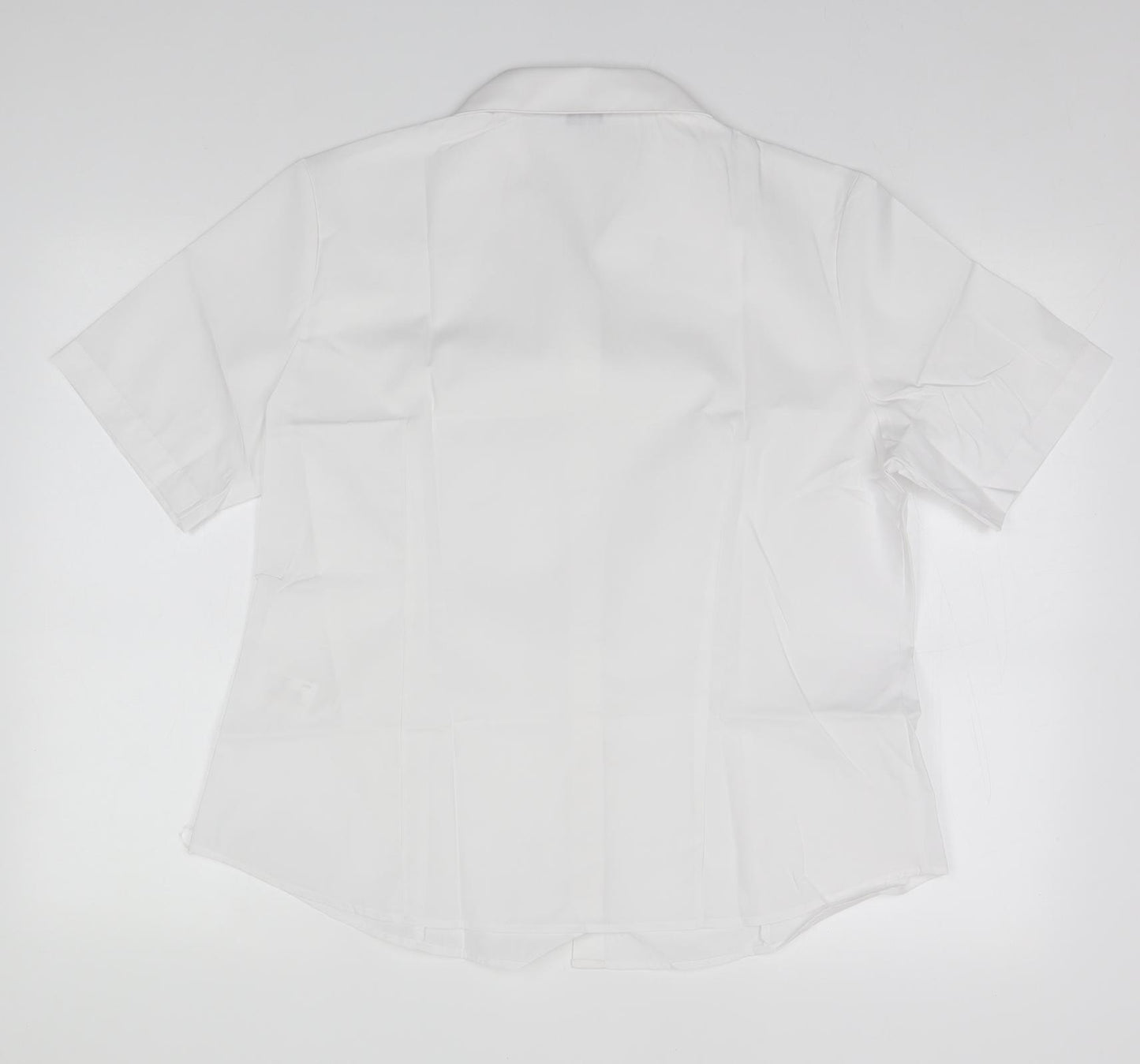 Disley Womens White  Polyester Basic Button-Up Size 18 Collared