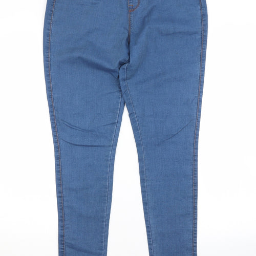 Primark Womens Blue  Cotton Jegging Jeans Size 12 L30 in Regular