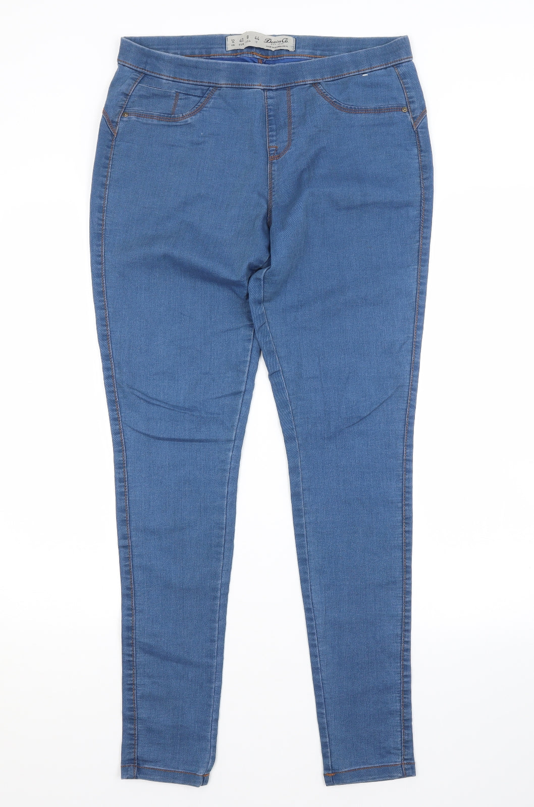 Primark Womens Blue  Cotton Jegging Jeans Size 12 L30 in Regular