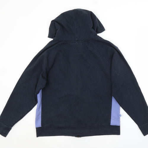 Preworn Womens Blue  Cotton Full Zip Hoodie Size 14   - GIRLS GUIDES