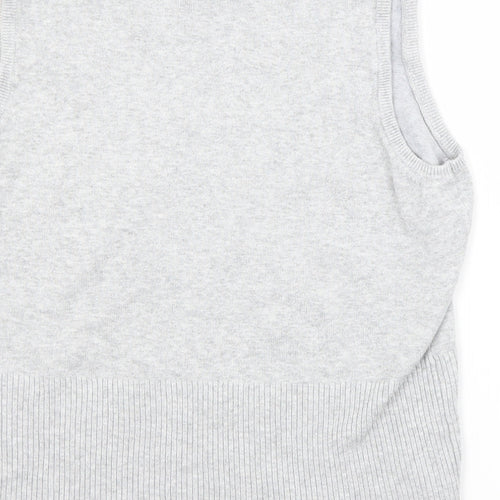 Atmosphere Womens Grey  Viscose Basic Tank Size 14 Scoop Neck